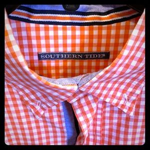 Men’s Southern Tide Gingham long sleeve shirt